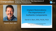 Implant Restorations: The Importance of Authentic Components Webinar Thumbnail