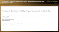 Esthetic Zone Implant-Supported Restorations Webinar Thumbnail