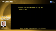 The ABC's of Adhesive Bonding and Cementation Webinar Thumbnail