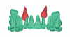 Fig 2 scans of palatal impacted canines; front view (Fig 2) and occlusal view (Fig 3).