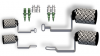 Fig 7. Edentulous screws with arms and tracking array attached.