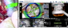 Fig 8. Left panel: the surgical field. Right panel: the target view as the N1 shaper is brought to ideal depth and angle. The tip of the drill, the blue dot, is aligned with the top of the drill, the green donut. This assures proper angulation. The green circle indicates ideal depth. The ideal depth is always at the nine o' clock position on the target view.