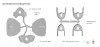 Fig 5. Disposable jaw recorder device (JRD), also known as central bearing device, designed by J. Massad. Left side, JRD for completely edentulous patients; right side, JRD for partially edentate or dentate patients.